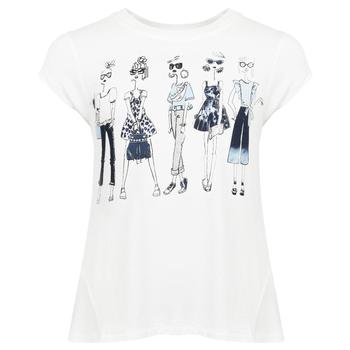 推荐Short Sleeve Girl Print T Shirt White商品