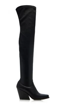 推荐Stella McCartney - Cowboy Vegan Leather Over-The-Knee Boots - Black - IT 37 - Moda Operandi商品