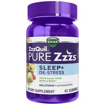 PURE Zzzs | De-Stress & Sleep Melatonin Sleep Aid Gummies Blackberry Vanilla,商家Walgreens,价格¥134