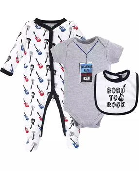 Little Treasure | Baby Boys Treasure Baby Sleep and Play, Bodysuit and Bib, Binoculars,商家Macy's,价格¥149