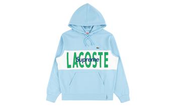 supreme卫衣, Supreme | Supreme Lacoste Logo Panel Hoodie商品图片 