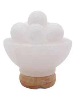 HIMALAYAN SECRETS | White Himalayan Salt Bowl With Massage Balls,商家Saks OFF 5TH,价格¥522
