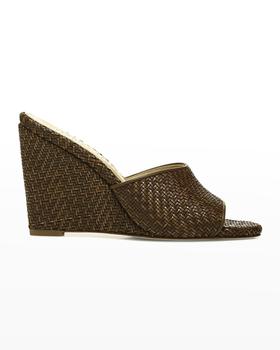VERONICA BEARD是什么牌子, VERONICA BEARD | Dali Woven Leather Wedge Sandals商品图片 