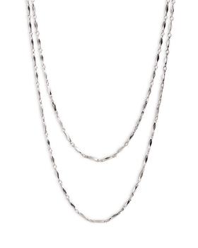 Ted Baker London | Sparkia Sparkle Chain Long Wrap Necklace in Silver Tone, 48"-50"商品图片,6.9折