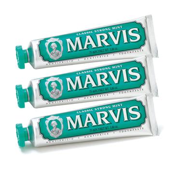 商品Marvis玛尔斯 绿色强效薄荷味牙膏 - 3*85ml图片