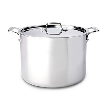商品All-Clad | Stainless Steel 12-Quart Stock Pot with Lid,商家Bloomingdale's,价格¥3013图片