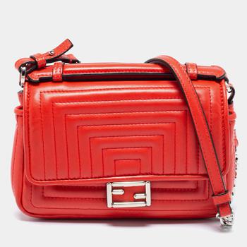 美国芬迪法棍, [二手商品] Fendi | Fendi Red Lipstick Quilted Leather Micro Double Baguette Bag商品图片 8.2折, 满1件减$100, 满减