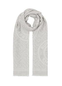 时尚burberry围巾女装, Burberry | Montage print lightweight cashmere jacquard scarf商品图片 