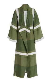 推荐Johanna Ortiz - Women's Olive Reclamos Del Mar Organic Linen Kimono - Multi - M - Moda Operandi商品