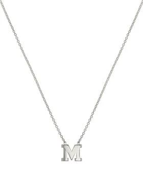 Zoe Lev | Regin Personalized Initial Pendant Necklace in 14K White Gold,商家Neiman Marcus,价格¥2237