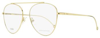 fendi眼镜价格, Fendi | Fendi Women's Aviator Eyeglasses FF0352 J5G Gold 56mm商品图片 3折