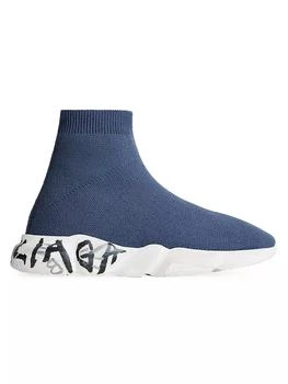 Balenciaga | Little Kid's & Kid's Speed Graffiti Recycled Knit Sneakers 