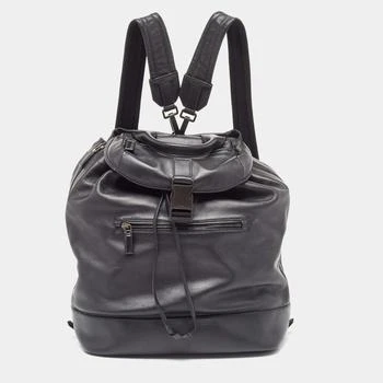 推荐Prada Black Soft Leather Drawstring Backpack商品