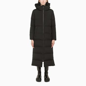 推荐Long black nylon padded jacket商品