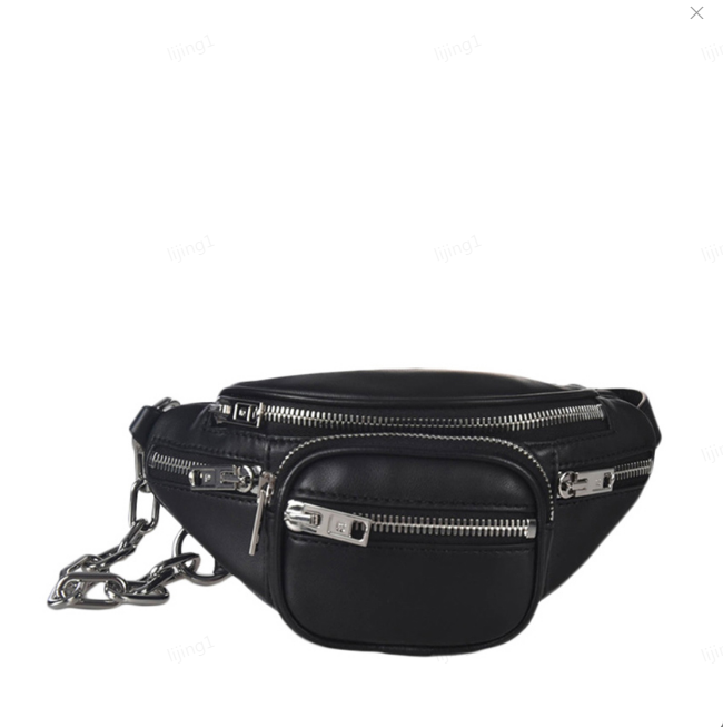 亚历山大王腰包, Alexander Wang | ALEXANDER WANG 黑色女士腰包 2030P0073C-001商品图片 独家减免邮费