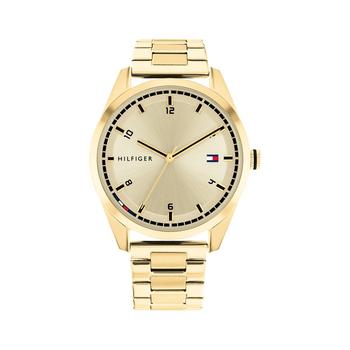 tommy hilfiger手表价格, Tommy Hilfiger | Men's Gold-tone Bracelet Watch 43mm商品图片 6折
