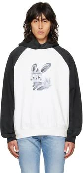 We11done | Black & White Rabbit Hoodie 