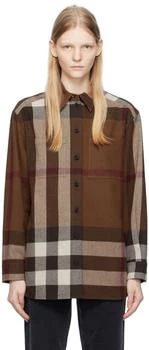 Burberry | 棕色格纹衬衫 