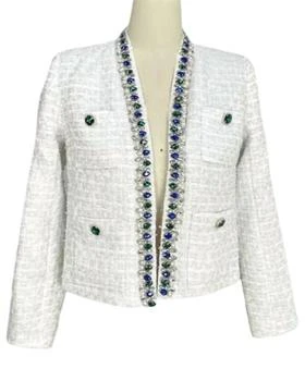 Xhhh Inc | CROPPED JACQUARED OPEN FRONT JACKET,商家ELITE FINDS,价格¥246