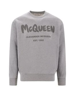 Alexander McQueen | ALEXANDER MCQUEEN Graffiti organic cotton sweatshirt 6.6折
