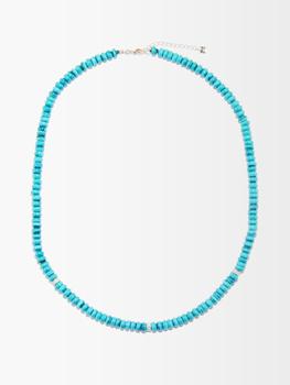 MATEO, MATEO | Diamond, turquoise & 14kt gold necklace商品图片 