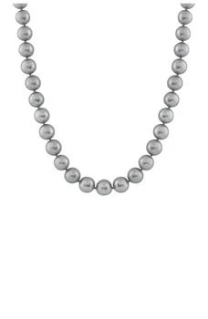 Splendid Pearls | 14K White Gold 7-8mm Dyed Gray Pearl Necklace,商家Nordstrom Rack,价格¥604
