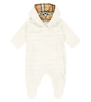 Burberry | 婴幼儿 — Burberry Check泰迪绒连身衣 