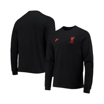 nike air force1旅行, NIKE | Men's Black Liverpool Futura Travel Long Sleeve T-shirt商品图片 