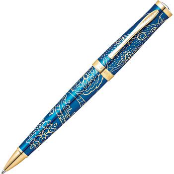 商品Cross | Cross Ballpoint Pen - Sauvage 2021 Year of the Rat Blue Brass and Gold | AT0312-23,商家My Gift Stop,价格¥742图片