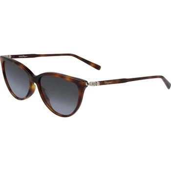 推荐Salvatore Ferragamo Women's Sunglasses - Grey Gradient Lens Tortoise | SF2870S 214商品