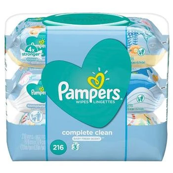 Pampers | Complete Clean Scent, 216 Count,商家Walgreens,价格¥75
