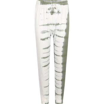 推荐Tie dye drawstring sweatpants in green and white商品