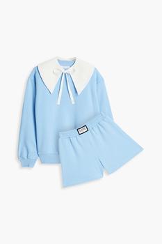 商品Cotton-blend fleece sweatshirt and shorts set图片