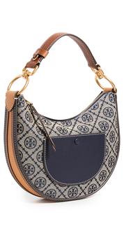 tory burch包, Tory Burch | Tory Burch T Monogram Jacquard Mini Crescent Bag商品图片 