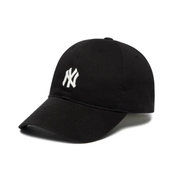 MLB | 【享贝家】ZY- MLB 美联棒黑色白NY小标棒球帽 男女同款 黑色 3ACP7701NK0030-50BKS 包邮包税