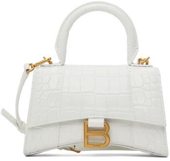 Balenciaga | White Croc XS Hourglass Bag商品图片,