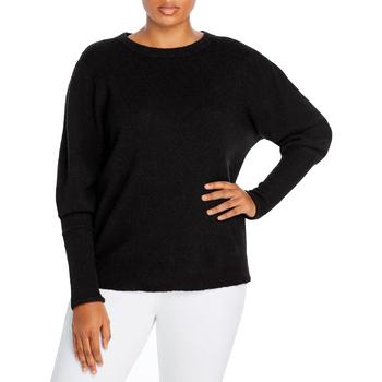推荐Aqua Womens Plus Stretch Crewneck Pullover Sweater商品