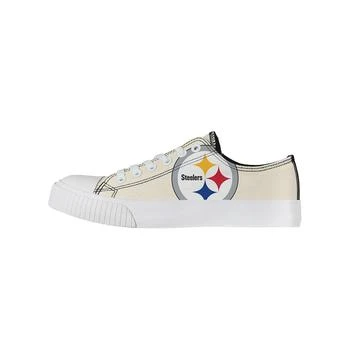 FOCO | Women's Cream Pittsburgh Steelers Low Top Canvas Shoes,商家Macy's,价格¥449