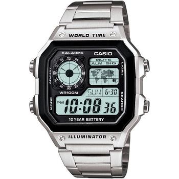 商品Casio | 世界地图 男女通用 数字不锈钢手表39.5mm ,商家折扣挖宝区,价格¥416图片