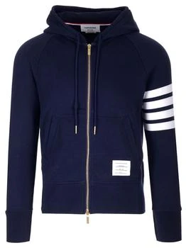 Thom Browne | Blue 4-bar Full-zip Hoodie 