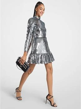 Michael Kors | Sequined Georgette Ruffled Dress 2.2折