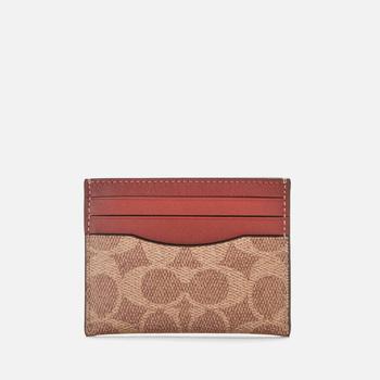 Coach | Coach Men's Flat Card Case - Tan/Rust商品图片,