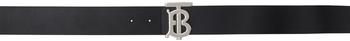 Burberry | Black TB Reversible Belt商品图片,独家减免邮费