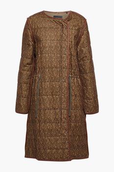 Isabel Marant | Geist printed quilted cotton and linen-blend velvet coat商品图片,3折