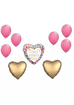 商品LOONBALLOON | LOONBALLOON Mother's Day Theme Balloon Set, Standard Size Heart Shape Mother's Day Satin Colorful Watercolor Balloons and 6x Latex Balloons,商家Belk,价格¥158图片