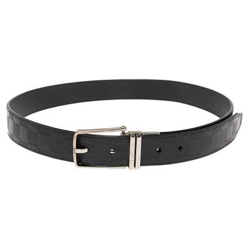 lv皮带, [二手商品] Louis Vuitton | Louis Vuitton Black Damier Embossed Leather Reversible Boston Belt 95CM商品图片 7.2折, 满1件减$100, 满减