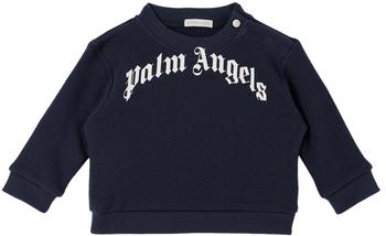 Palm Angels | Baby Navy Cotton Sweatshirt商品图片,