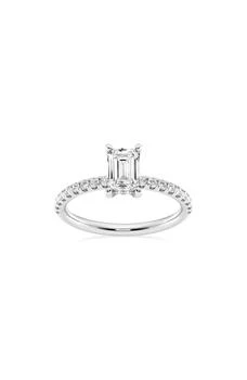 Badgley Mischka | Emerald Cut Lab Created Diamond Ring - 1.3 ctw.,商家Nordstrom Rack,价格¥7801