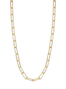 商品Gold Vermeil Paperclip Chain Necklace/​20"图片