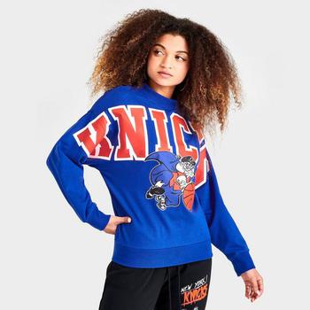 Mitchell and Ness | Women's Mitchell and Ness NY Knicks Crewneck Sweatshirt商品图片,